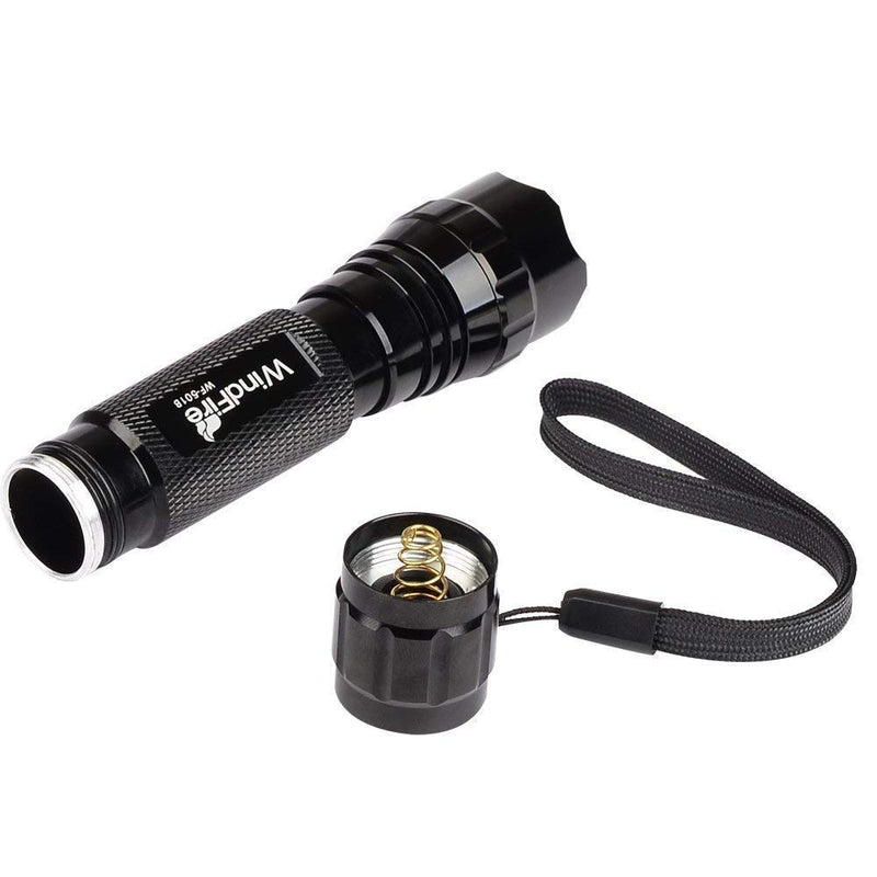 Super Bright Flashlight WF-501B Tactical Flashlight Cree XML L2 LED 1200 Lumens 1 Mode 3.7-18v Mini Portable Handheld Flashlight Torch for Hunting, Camping, Cycling 2Pack (Battery not Included) - NewNest Australia