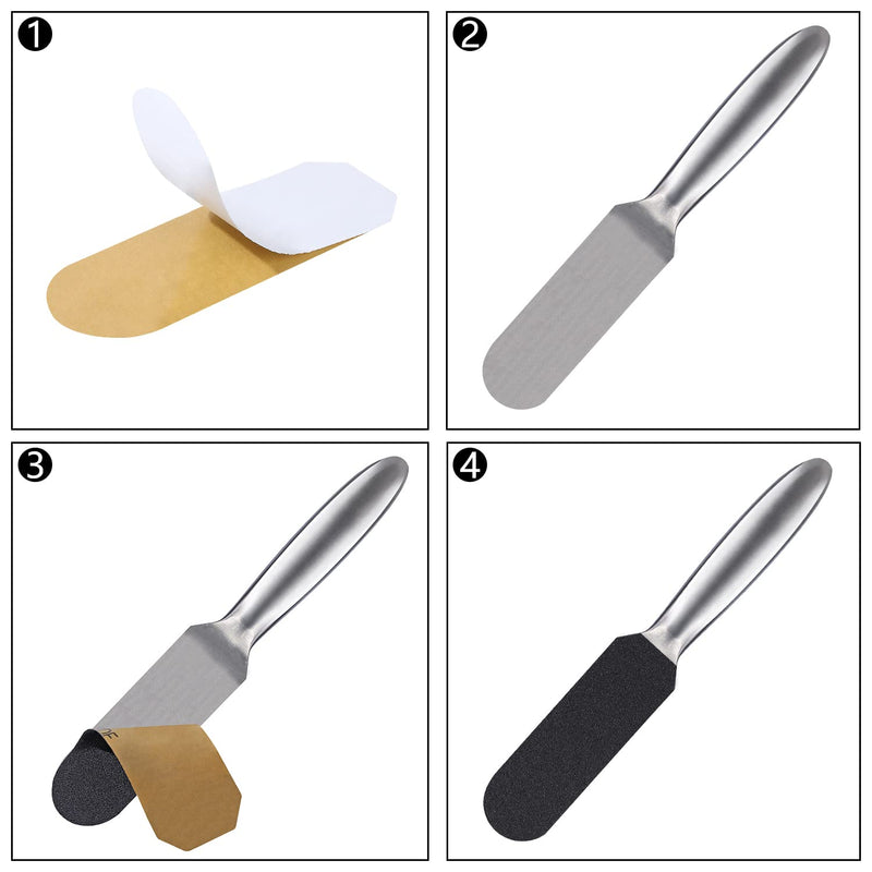 Bng Foot File Set, 50 Pieces Replacement Sandpaper Refill Pads, Pedicure Tool For Stainless Steel Foot Rasp, Hard, Cracked Heel, Dead Skin, Cuticles, Callus Remover, #180 - NewNest Australia