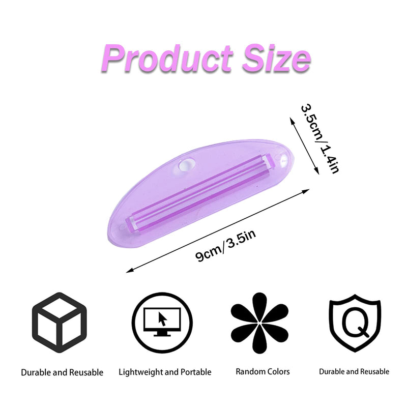 Toothpaste Tube Squeezer,4 Pcs Toothpaste Squeezer Dispenser,Plastic Toothpaste Clips Tube Squeeze,Convenient Tube Squeezer,for Toothpaste Hand Cream Paint Tube Cosmetics Transparent Color - NewNest Australia