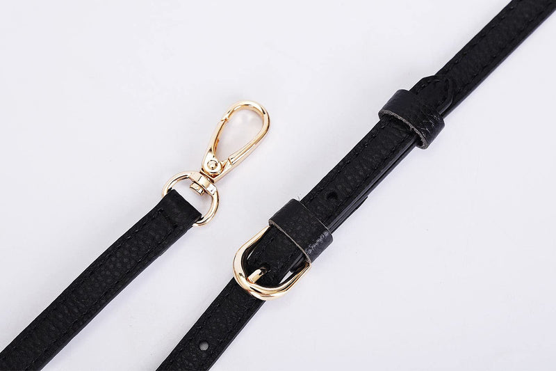 LIVE UP Full Grain Leather Adjustable Replacement Strap Cross Body Bag Purse, 43-51 Inch 1# Black - NewNest Australia