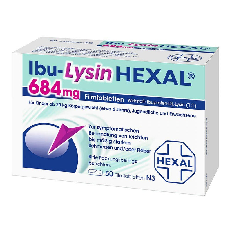 IBU LYSINE HEXAL 684 mg film-coated tablets 50 pcs - NewNest Australia