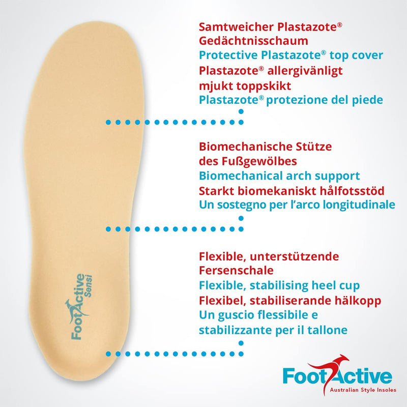 FootActive Sensi - for sensitive feet, diabetes, arthritis, heel spurs and foot problems - wonderful in winter! 44/45 EU X-Wide Beige - NewNest Australia