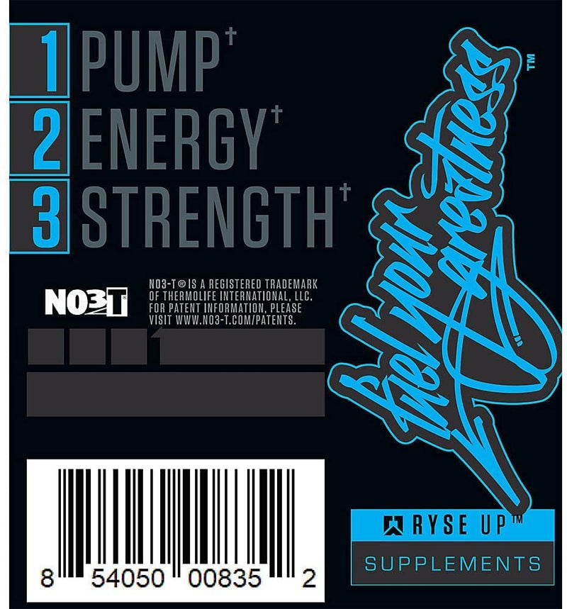 Ryse Blackout Pre-Workout | Ryse Up Supplements | Fuel Your Greatness™ | Energy, Endurance, Focus, Next Level Pump, Beta Alanine & NO3-T® Betaine Nitrate, 25 Servings (Baja Burst) Baja Burst - NewNest Australia