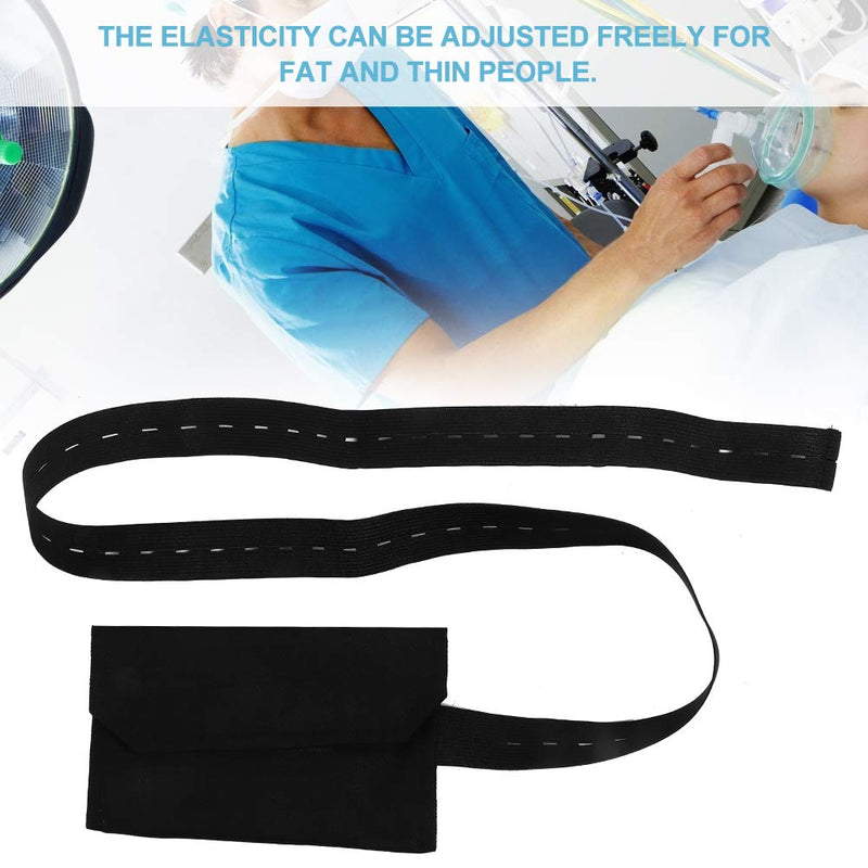 Peritoneal Dialysis Belt, Adjustable Peritoneal Tube Protection With Adjustable Button, Dialysis Catheter Closure, Abdominal Dialysis Belt, Catheter Protective Belt (Black) - NewNest Australia