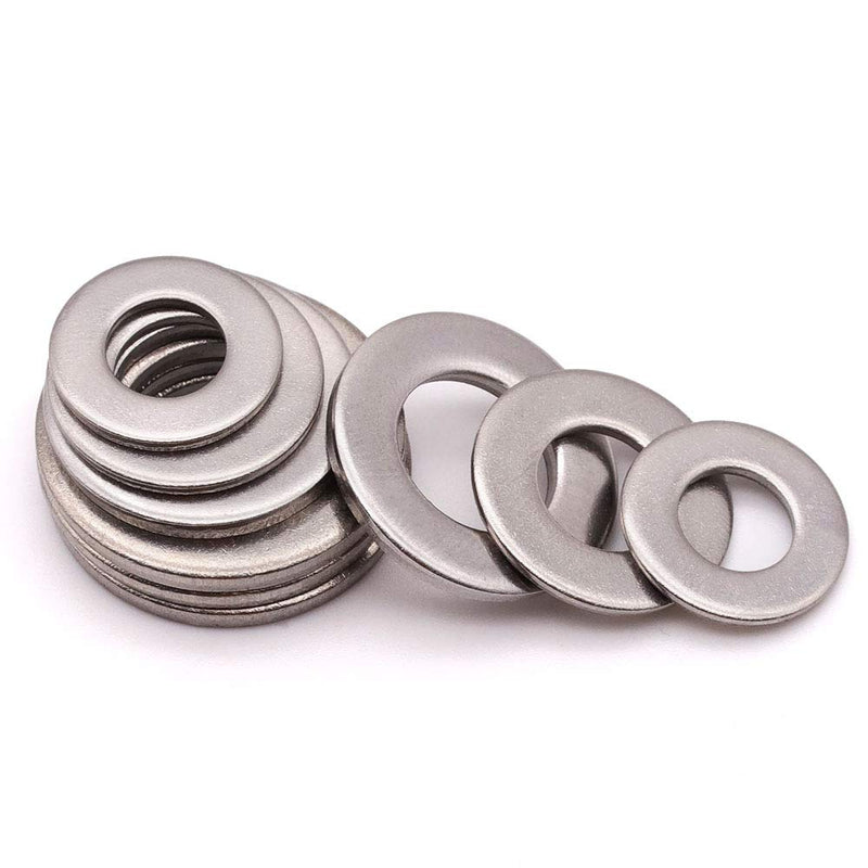 1/2" (13.5mm ID x 27.5mm OD) Stainless Steel Flat Washer 50 Qty, 304 Stainless Steel (18-8) 1/2" (50 Pcs) - NewNest Australia