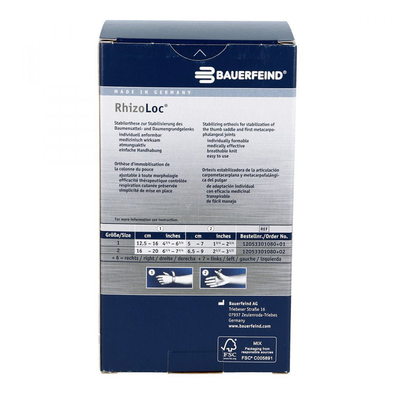 Bauerfeind Orth RHIZOLOC right size 1 titanium - NewNest Australia