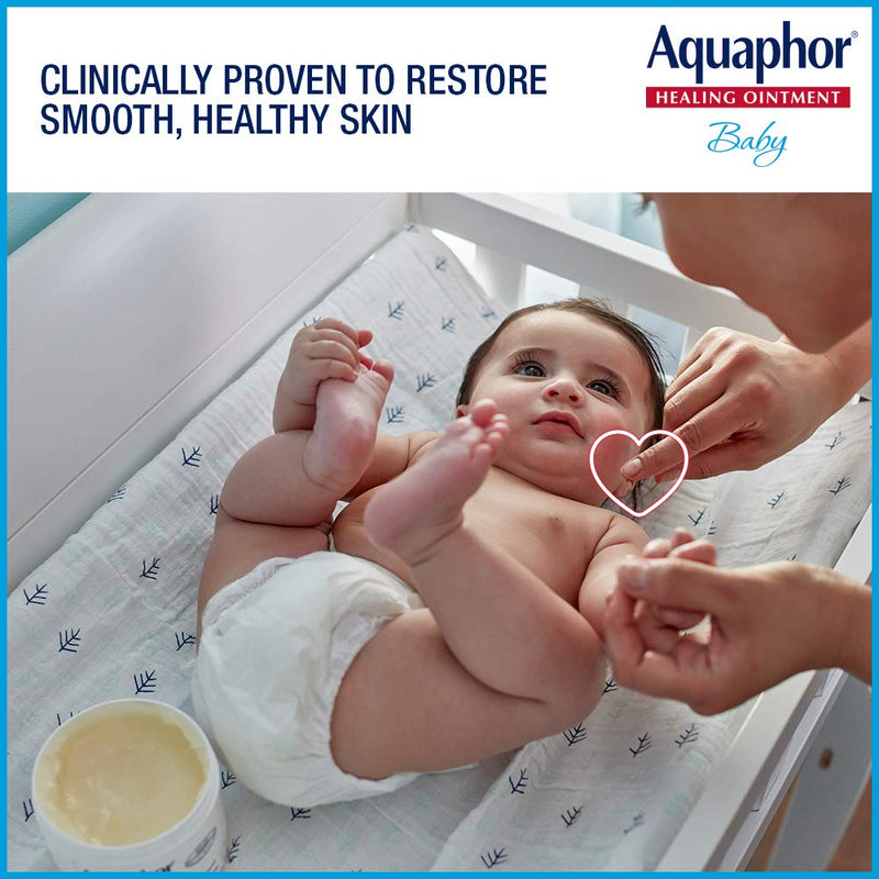 Aquaphor Baby Healing Ointment - Advanced Therapy for Chapped Cheeks and Diaper Rash - 3 oz. Tube (Pack of 3) 3 Ounce (Pack of 3) - NewNest Australia