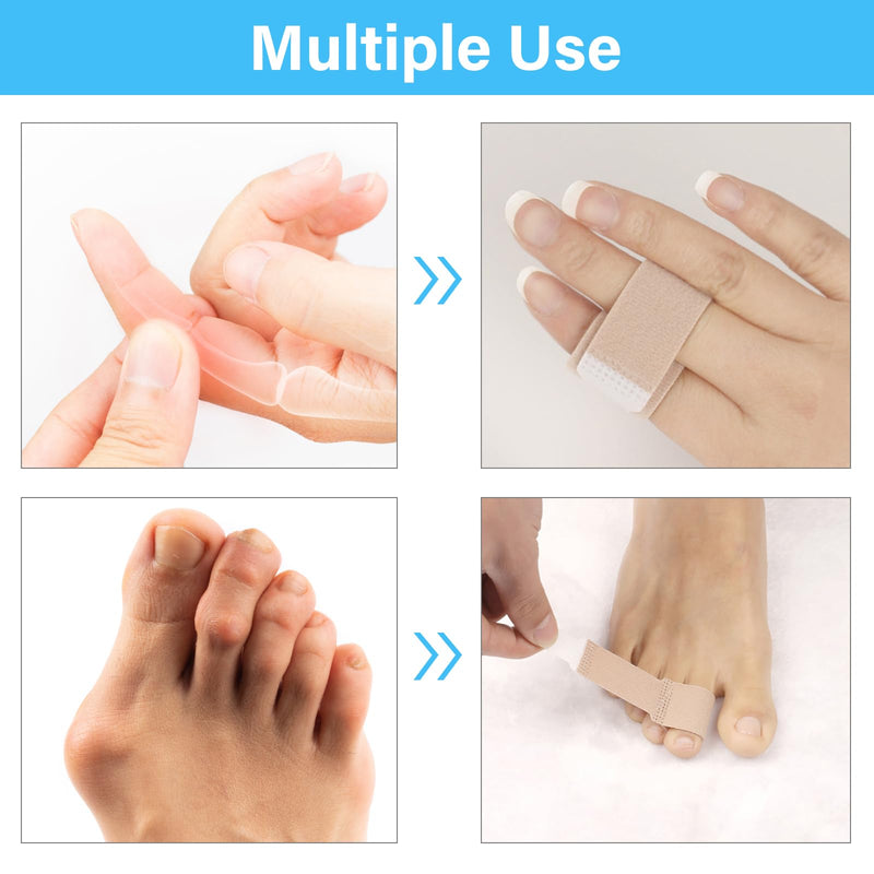 10Pcs Finger Splints, Medically Approved Finger Tape Finger Buddy Wraps for Mallet Fingers Curled Finger Broken Finger,Finger Brace Straps for Osteoarthritis Finger Joint - NewNest Australia