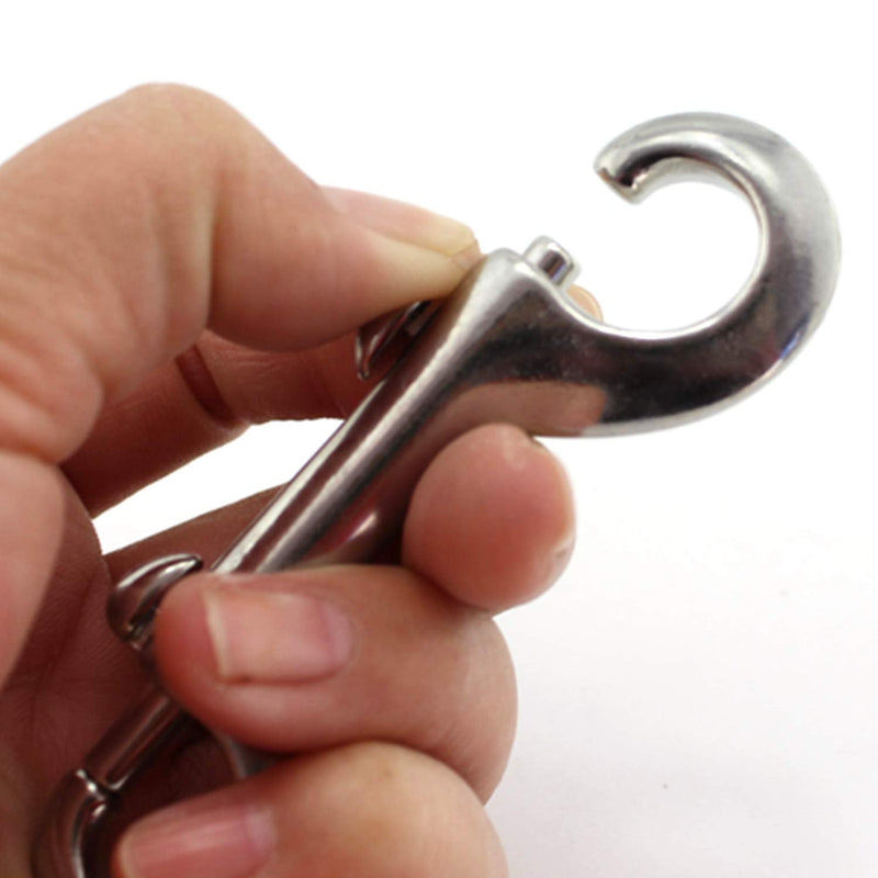 2-Pack 316 Stainless Steel Double Ended Bolt Snap Hook 4-1/2'' Double End Bolt Snaps Hooks Scuba Diving Clips Marine Grade for Water Bucket/Dog Leash/Pet Feed Bucket & Hammock/Horse Tack and More - NewNest Australia
