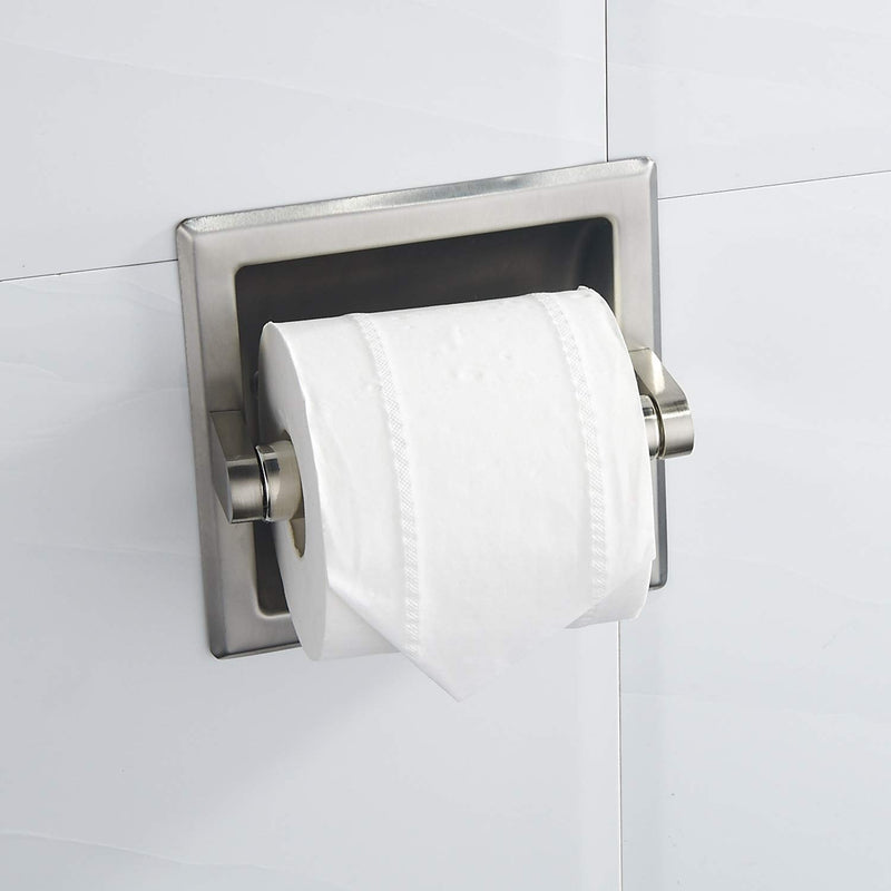 BGL Stainless Steel 304 Recessed Toilet Paper Holder (Chrome) Chrome - NewNest Australia