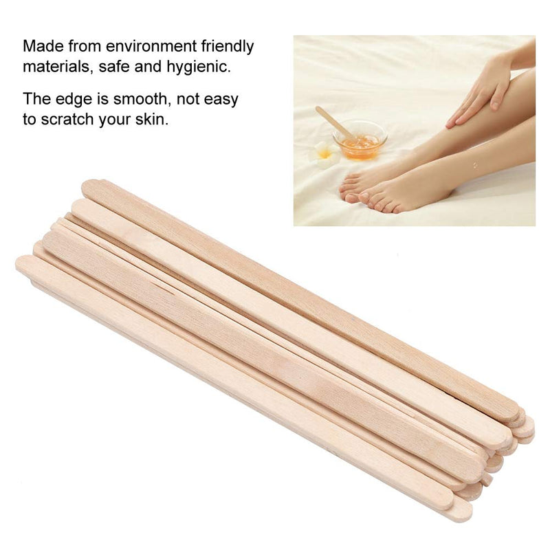 Wax Spatula Wood 100 Pcs Hair Removal Stick, Wax Sticks, Disposable Use Design Clean And Hygienic Wood Craft Stick Spatula Applicators For Facial Eyebrow Lip - NewNest Australia