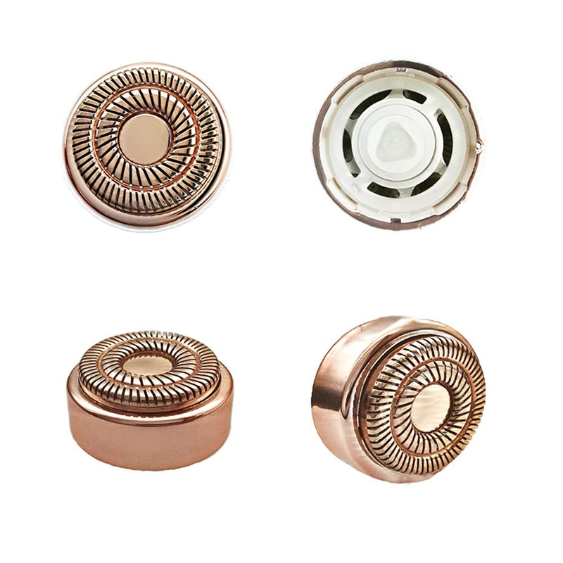 Facial Hair Remover Replacement Heads For Flawless Electric Shaver, 4 Pack Gen 2 Rosy Gold Replacement Heads Flawless Blades For Lips, Chin, Cheeks And Sideburns - NewNest Australia