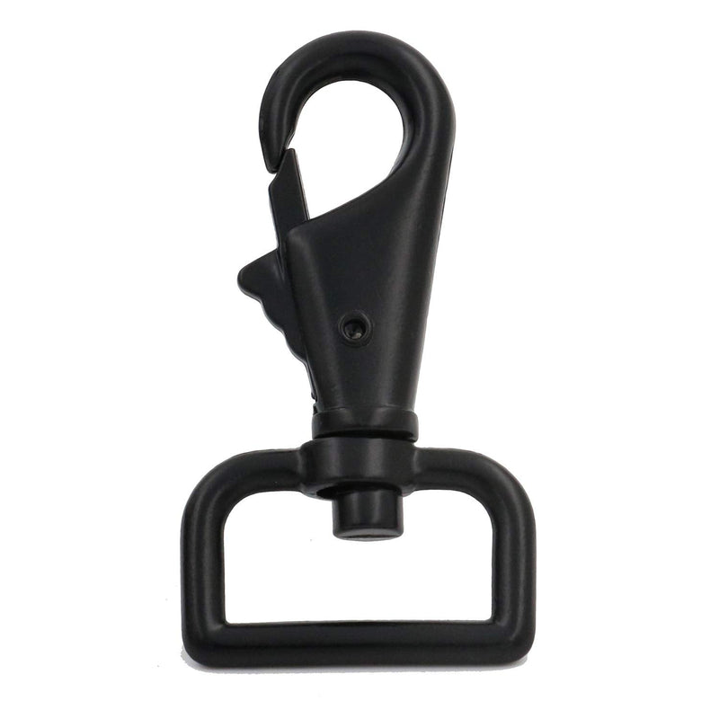 BIKICOCO 1'' Swivel Trigger Tilt & Bump Thumb Knob Bolt Snap Hook Lobster Claw Clasp Spring Loaded Clip, Black - Pack of 10 Black x 10 Pcs - NewNest Australia