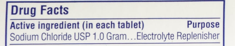 Sodium Chloride Tablets 1 Gm, USP Normal Salt Tablets - 100 Tablets 100 Count (Pack of 1) - NewNest Australia
