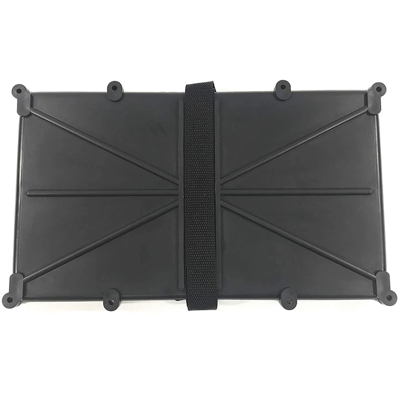 T-H Marine Narrow Battery Tray Holder with Poly Strap - Space Saving Design Fits Group 29 and 31 Batteries - Boat and RV - NewNest Australia