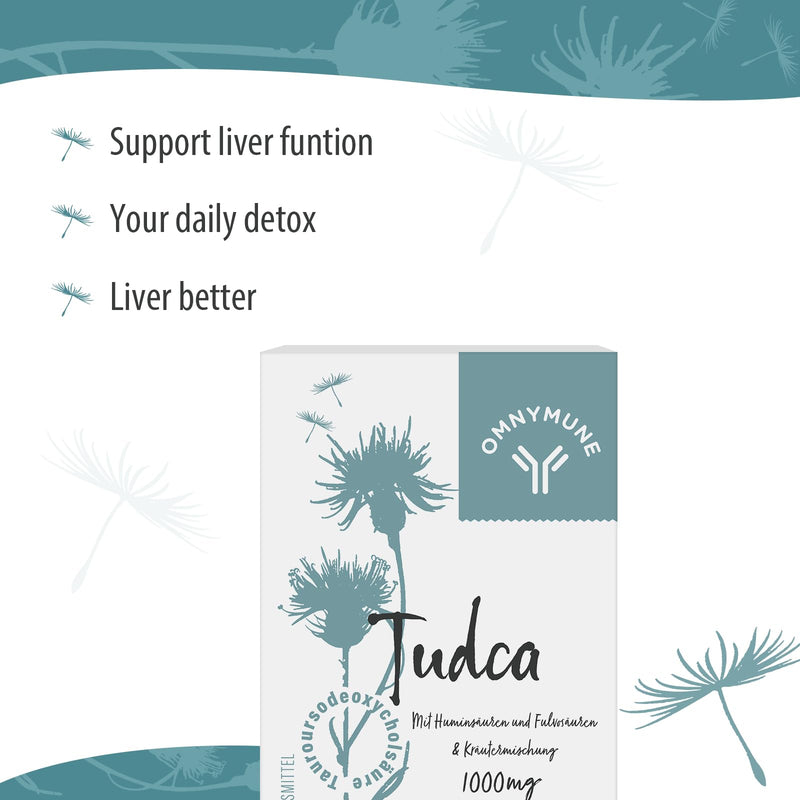 TUDCA (Tauroursodeoxycholic Acid) - Dietary Supplement for Liver - 1000mg per Serving, Premium Quality, High Absorption - 60 Capsules 60 Pieces (Pack of 1) - NewNest Australia