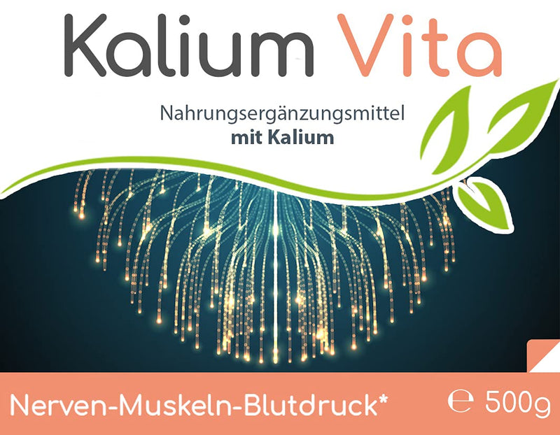 Cellavita Kalium Vita (Nerve-Muscle-Blood Pressure) Capsules & Powder | made from potassium citrate without any other additives or free-flowing aids | (500g powder) 500g (pack of 1) - NewNest Australia