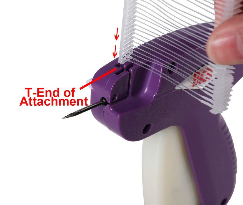 PAG Standard Tagging Gun Price Tag Attacher Gun for Clothing with 5 Needles and 2000 2" Barbs Fasteners, Purple - NewNest Australia