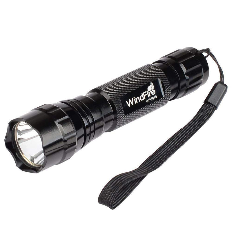 Super Bright Flashlight WF-501B Tactical Flashlight Cree XML L2 LED 1200 Lumens 1 Mode 3.7-18v Mini Portable Handheld Flashlight Torch for Hunting, Camping, Cycling 2Pack (Battery not Included) - NewNest Australia