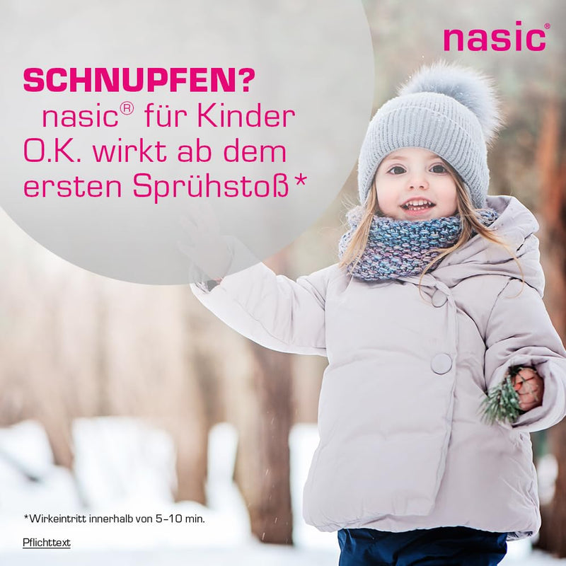 nasic for children OK nasal spray with the active plus | Decongestant cold spray without preservatives for children aged 2 and over | With xylometazoline & dexpanthenol | Economy set with 2 x 10 ml - NewNest Australia
