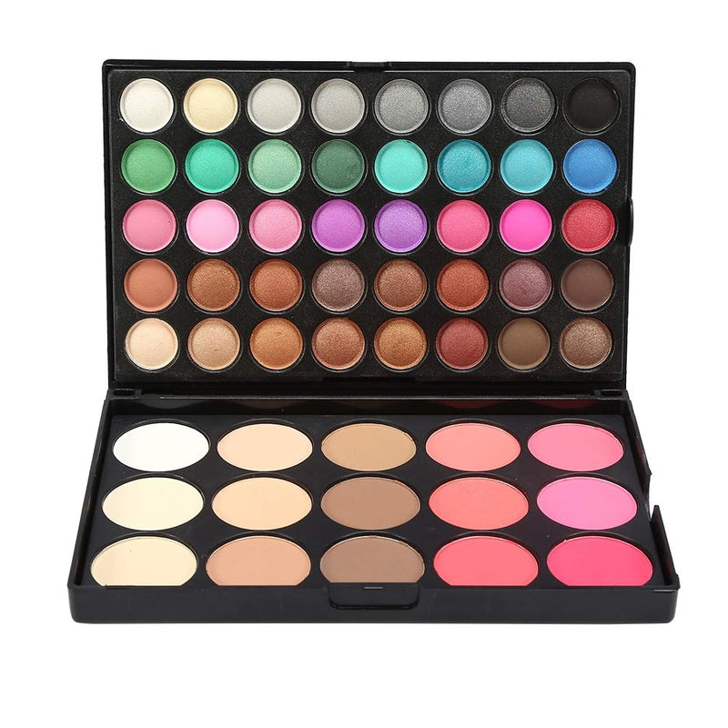 Qkiss 40Colors Eyeshadow + 15Colors Blusher & Concealer Palette Facial Eye Cosmetic Makeup Kit - NewNest Australia