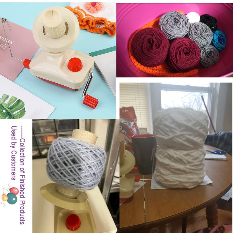 Yarn Ball Winder ,Convenient Ball Winder for Yarn,Yarn Swift and Ball Winder Combo with Easy Installation for Yarn Storage with 1 Pieces Scissors + 20 Pieces Stitch Knitting Needles(22) - NewNest Australia