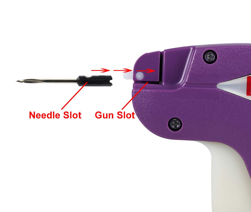 PAG Standard Tagging Gun Price Tag Attacher Gun for Clothing with 5 Needles and 2000 2" Barbs Fasteners, Purple - NewNest Australia