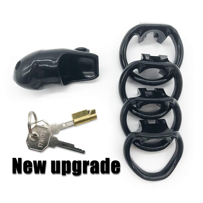FYJENNICC New Upgrade Key Lightweight Premium Resin Chastity Device Male Briefs with Discreet Packing (Black) Black - NewNest Australia