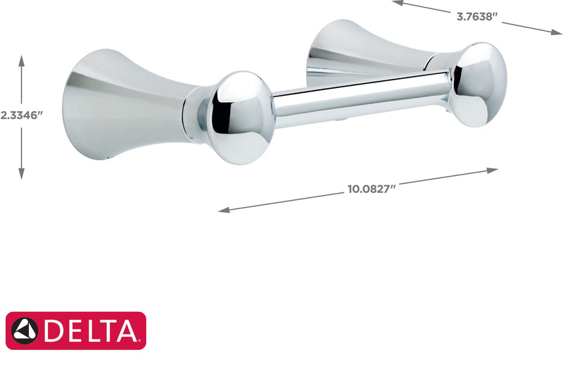 Delta Faucet 73850 Lahara Pivoting Toilet Paper Holder, 12.00 x 4.60 x 3.10 inches, Chrome - NewNest Australia