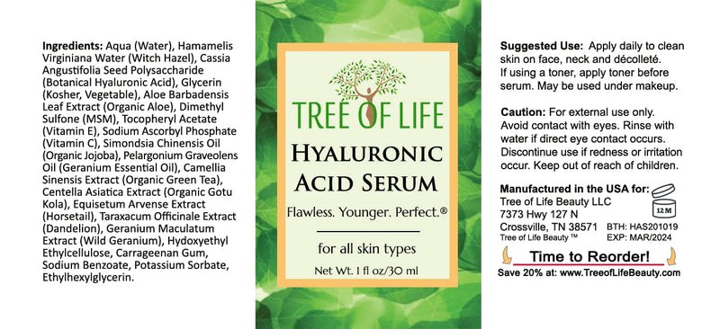 Tree of Life Anti-Aging Complete Regimen 3-Pack, Vitamin C Serum, Retinol Serum and Hyaluronic Acid Serum, Renew, Revitalize and Brighten, 3 Count x 1 Fl Oz - NewNest Australia