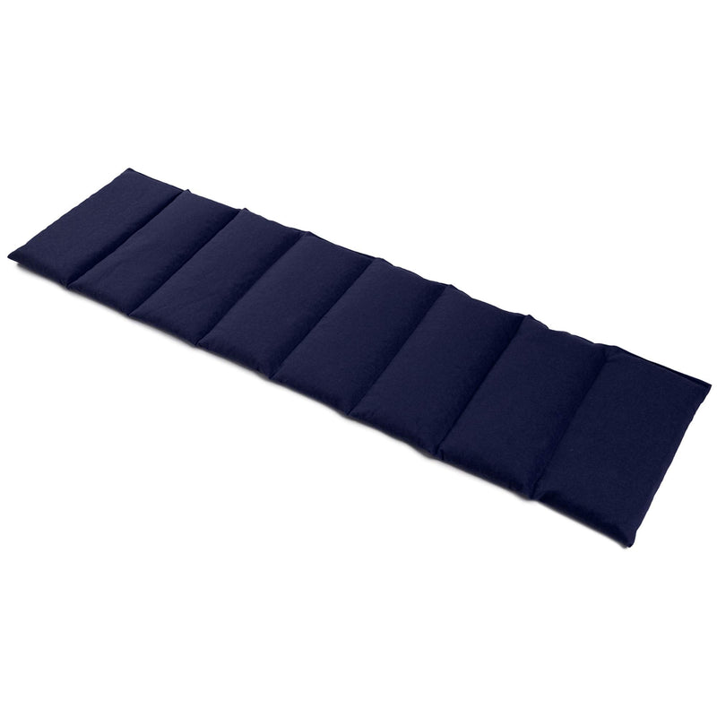 Flaxseed pillow 75x20cm large 8-chamber, dark blue - heat grain pillow for microwave or oven, linseed - NewNest Australia
