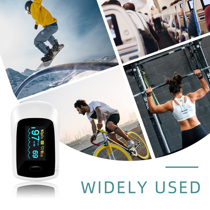 BLT M70B Oxygen Monitor Finger Adults, Fingertip Pulse Oximeter CE Mark Approved, Meet UK Standard, SpO2 Blood Oxygen Saturation Sats Monitor with Heart Rate and Perfusion Index (Includes Batteries) - NewNest Australia