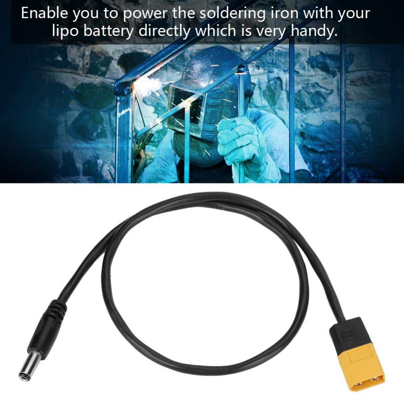 XT60 Welding Torch Connector, Smart Soldering Iron Adapter Cable for Male DC 5.5 x 2.5mm DC5525 Male Power Cable - NewNest Australia