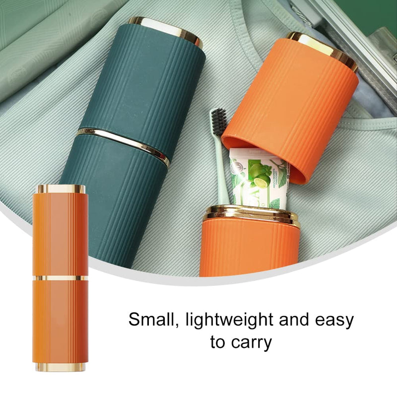 Travel Toothbrush Case,Portable Toothbrush Toothpaste Box，Travel Wash Cup Light Luxury Toothbrush Holder Multi Function Toothbrush Case for Outdoor Travel and Camping - NewNest Australia