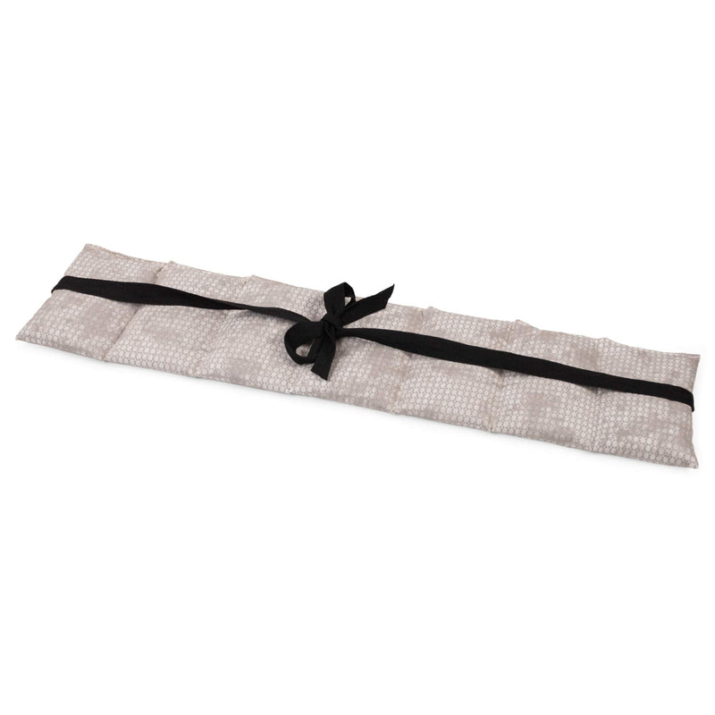 Cherry stone pillow 7-chamber with ribbon. Heat cushion back, grain cushion (65x15cm colour: shabby-chic grey-beige) cherry stones - NewNest Australia