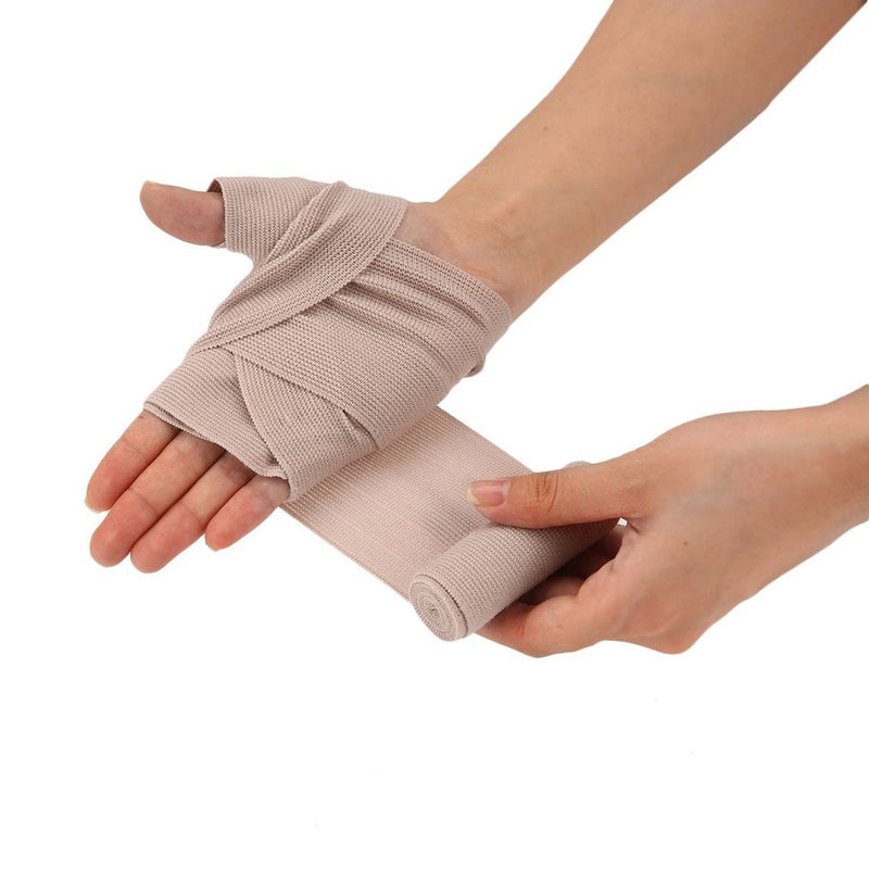 Healifty Elastic Bandage, 4 Pieces, Elastic Medical Bandages, Wrap, Compression Roller With Extra Metal Clips, Sport Delivery (2 X 7.5 Cm Width And 2 X 10 Cm Width) - NewNest Australia