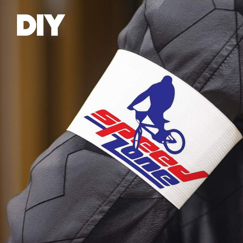 Wrzbest White Armbands Soccer Football Rugy Captain Armbands Mourning Armband for Multipurpose Use,DIY,Restaurant,Team Sport,Hospital,School - NewNest Australia