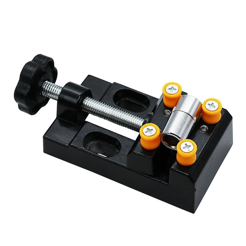 Yakamoz Universal Mini Drill Press Vise Clamp Table Bench Vice for Jewelry Walnut Nuclear Watch Repairing Clip On DIY Sculpture Craft Carving Bed Tool - NewNest Australia