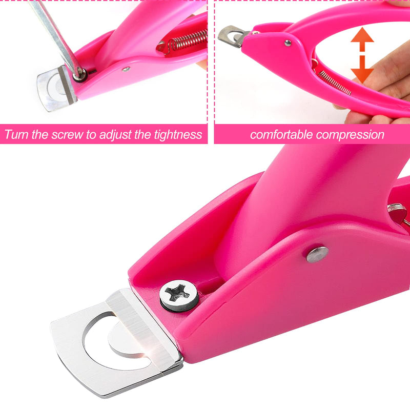 Sularpek Nail Clipper, Acrylic Nail Cutters, False Nail Clippers, Professional Nail Tip Cutter for Fingernail Toenail Men Women, Nail Tip Cutter Professional Nail Art Manicure Tool Pink - NewNest Australia