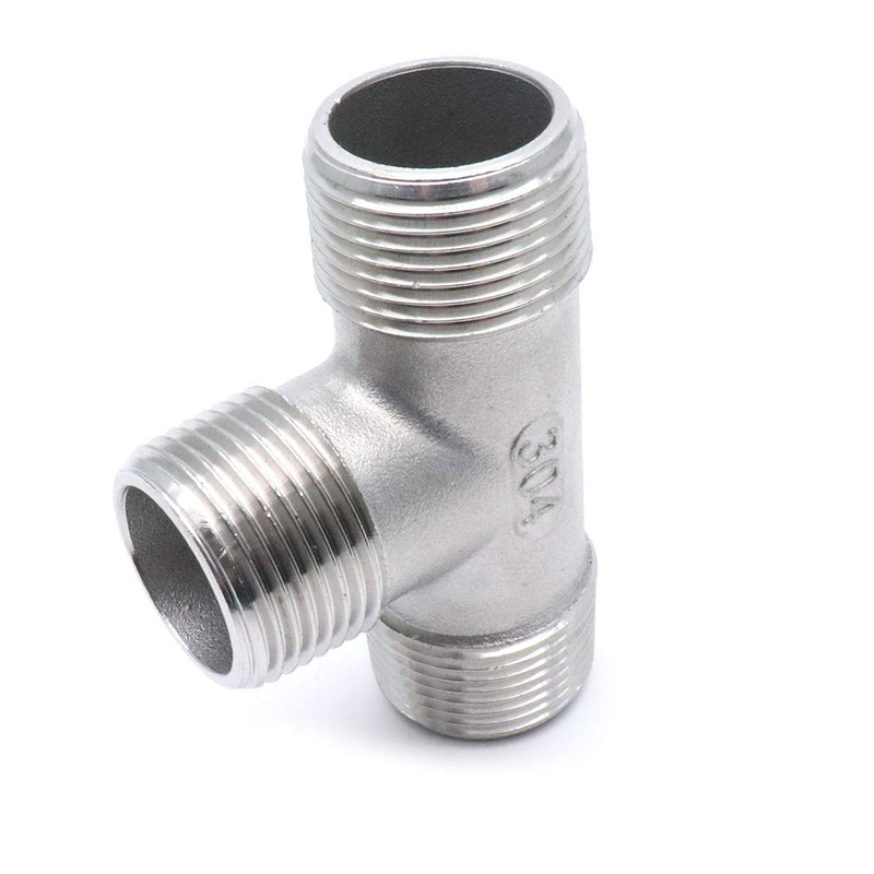 Sydien 3/4" NPT Male Threaded 3 Way Pipe Fitting,Stainless Steel 304 3/4" - NewNest Australia