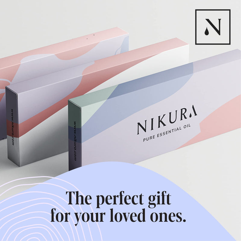 Nikura | Best Sellers (6 x 10ml) Essential Oil Gift Set | Bergamot, Lavender, Sweet Orange, Peppermint, Tea Tree & Ylang Ylang | for Aromatherapy, Soap and Candle Making, Diffuser, Vegan - NewNest Australia
