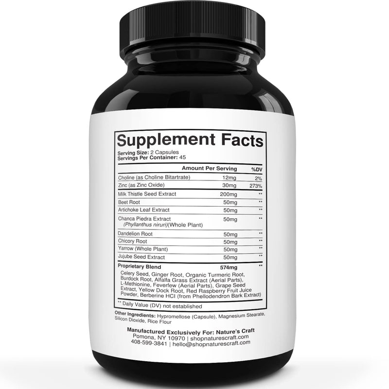 Liver Supplements with Milk Thistle - Artichoke - Dandelion Root Support Healthy Liver Function for Men and Women Natural Detox Cleanse Capsules Boost Immune System Relief (90 Count) - NewNest Australia