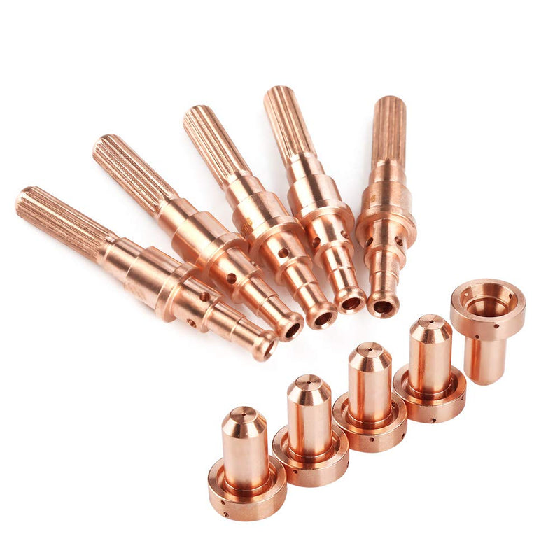 5pcs 9-8215 Electrode + 5 pcs 9-8210 Nozzle Tips Kit for Thermal Dynamics SL60/100 Plasma Cutting Torch - NewNest Australia