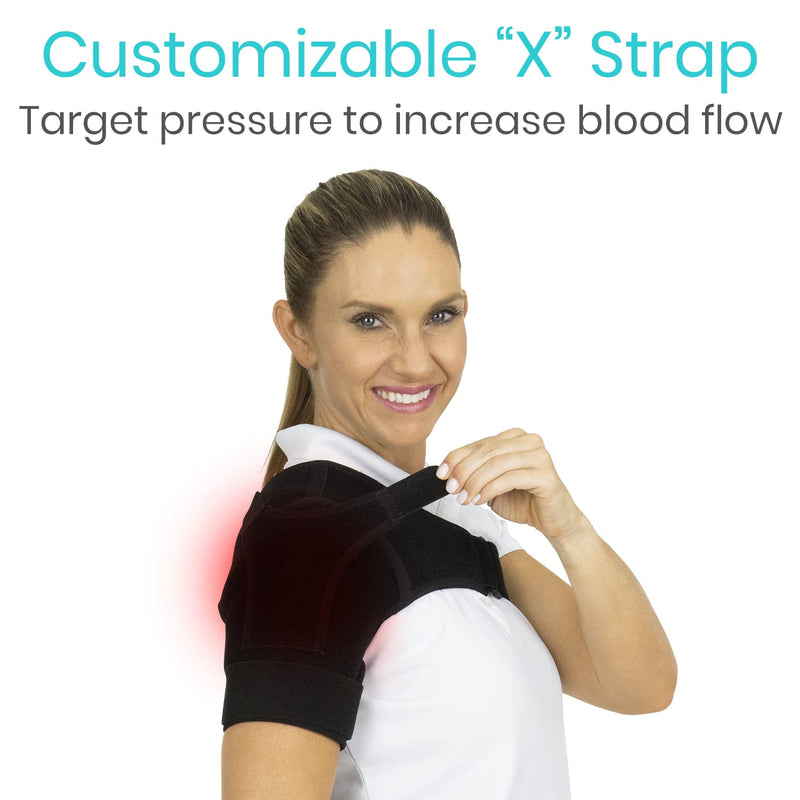 Vive Shoulder Stability Brace - Injury Recovery Compression Support Sleeve - for Rotator Cuff Injuries, Arthritis, Sprain, Dislocation, PT - Targeted Inflammation Pain Relief Black - NewNest Australia