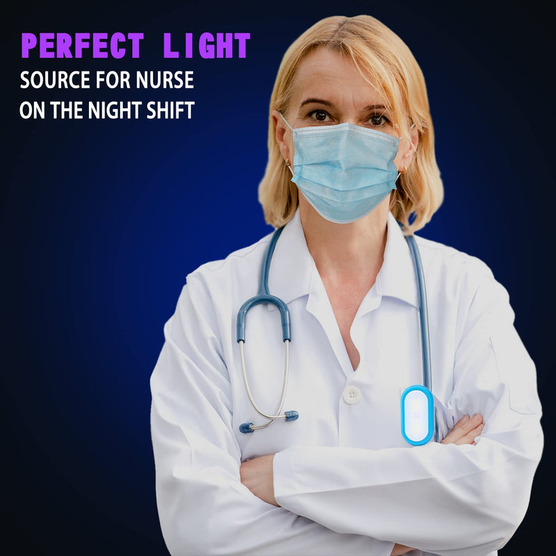 KunHe N1 Nursing Light Nurse Light Pack 8 Hands Free to Grip Clothing Purse Light Clip On Badge Light Flashlights Nurse Accessories for Work - NewNest Australia