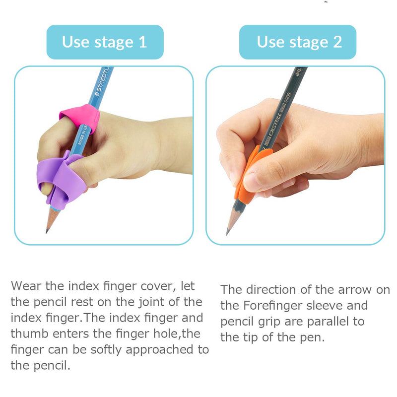 Pencil Grips, Firesara Ergonomic Rainbow Pencil Grips for Kids Handwriting,Pencil Grip Posture Correction Training Writing Aids for Adults Kids Preschoolers Students Special Needs(12PCS) 12pcs rainbow - NewNest Australia