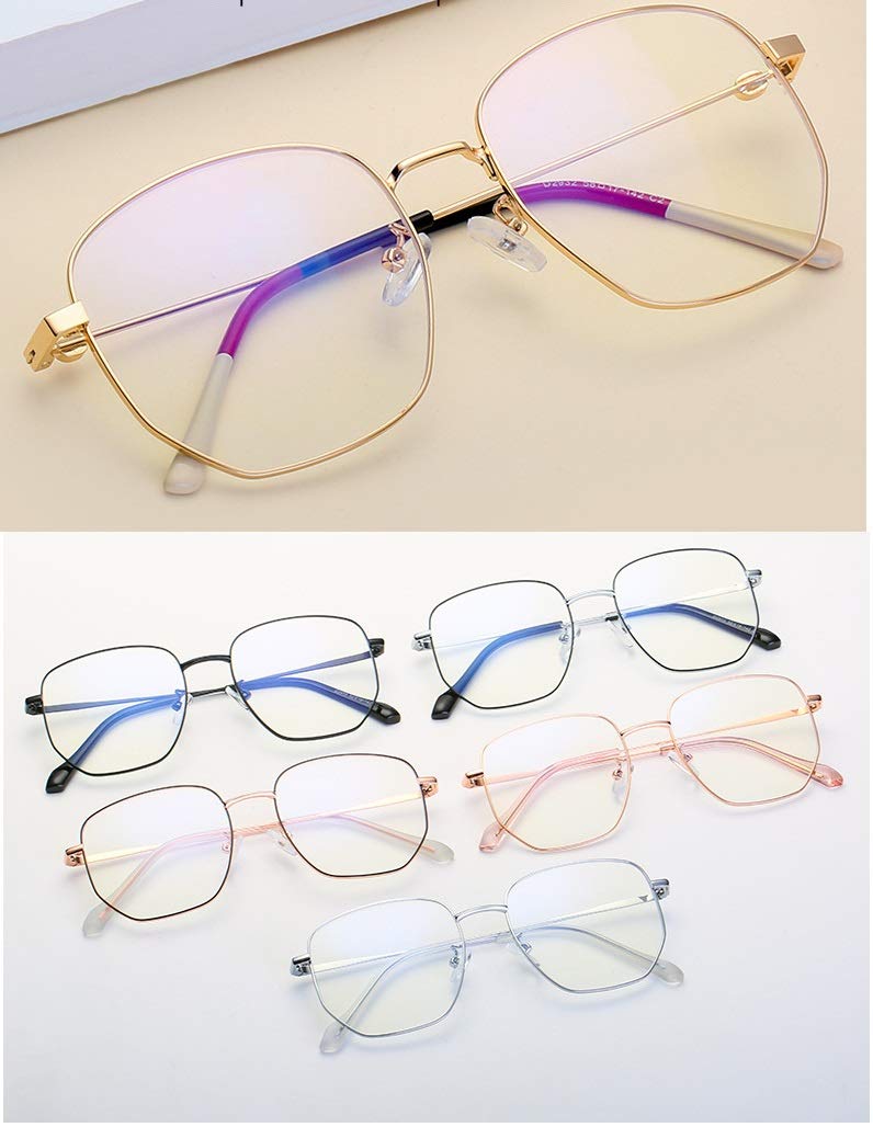 Dauco Blue Light Filter Glasses, Rectangular Glasses With Blue Light Filter, Anti-Blue Light Glasses, Computer Glasses, Pc Gaming Bluelight Filter, Blue Light Blocking Glasses - NewNest Australia