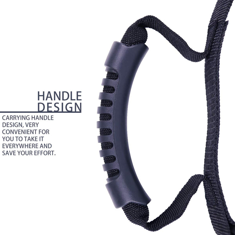 Heavy Duty Luggage Lashing Strap Holder for Bulky Item with Handle XL Tie Down Adjustable Strap Cinches Tight for a Secure Hold Max Load for 154 LBs Ideal for Bulky Items Traveling Black - NewNest Australia