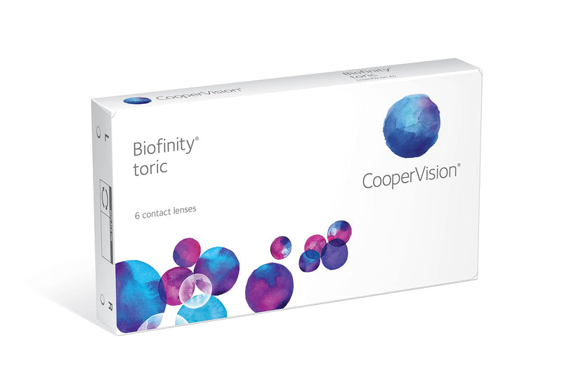 Biofinity Toric, soft toric monthly lenses, 6 pieces / BC 8.70 mm / DIA 14.5 / CYL -0.75 / AXIS 100 / -2.50 diopters -2.5 diopters 8.7 millimeters 14.5 millimeters - NewNest Australia