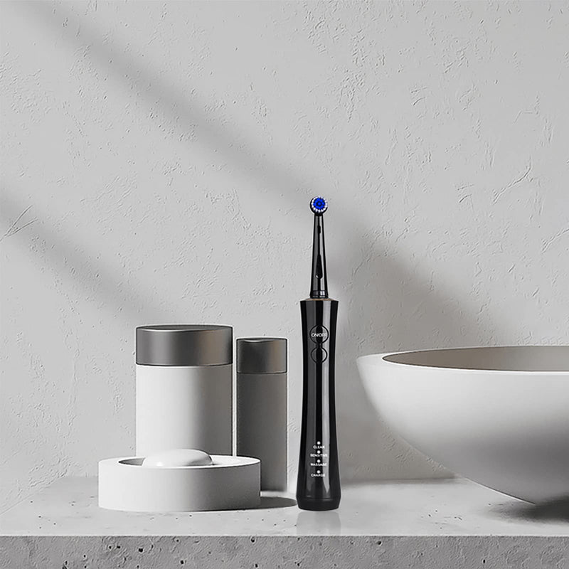Mornwell Rotatry Electric Toothbrushes, Sonic Toothbrush with Rechargeable 4 Hours Charge Minimum 15 Days Use 3 Optional Modes 2 Replacement Heads Black for Adults & Kids (Over 8 Years Old) - NewNest Australia